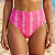 Só A Calcinha De Biquini Oncinha Dupla Face Lateral Larga Rosa - Imagem 1
