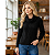 Sueter Tricot Com Gola Manga Longa Moda Feminina Inverno Top Preto - Imagem 5