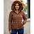Jaqueta Puffer Feminina Inverno Forrada Quentinha Com Capuz Marrom - Imagem 6