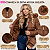 Jaqueta Puffer Feminina Inverno Forrada Quentinha Com Capuz Marrom - Imagem 2