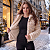 Jaqueta De Frio Feminina Pelinho Casaco Pelúcia Com Capuz Off White - Imagem 5