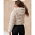 Jaqueta De Frio Feminina Pelinho Casaco Pelúcia Com Capuz Off White - Imagem 8
