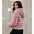 Jaqueta De Frio Feminina Pelinho Casaco Pelúcia Com Capuz Rosa - Imagem 8