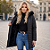 Jaqueta Alongada Feminina Parka Puffer Capuz Removível Frio Preto - Imagem 5