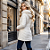 Jaqueta Alongada Feminina Parka Puffer Capuz Removível Frio Off White - Imagem 8