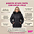 Jaqueta Com Capuz Moda Feminina Plus Size Puffer Inverno Preto - Imagem 2