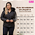 Jaqueta Com Capuz Moda Feminina Plus Size Puffer Inverno Preto - Imagem 3