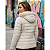 Jaqueta Com Capuz Moda Feminina Plus Size Puffer Inverno Bege Claro - Imagem 6