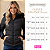 Jaqueta Moda Feminina Puffer Acolchoada Inverno Zíper Luxo Preto - Imagem 3