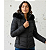 Jaqueta Moda Feminina Puffer Acolchoada Inverno Zíper Luxo Preto - Imagem 1