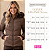 Jaqueta Moda Feminina Puffer Acolchoada Inverno Zíper Luxo Marrom - Imagem 3