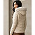 Jaqueta Moda Feminina Puffer Acolchoada Inverno Zíper Luxo Bege Claro - Imagem 6