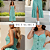 Vestido Feminino Midi Xadrez Com Botões E Fenda Alça Verão Verde - Imagem 5
