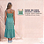 Vestido Feminino Midi Xadrez Com Botões E Fenda Alça Verão Verde - Imagem 3