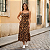 Vestido Feminino Midi Xadrez Com Botões E Fenda Alça Verão Oncinha - Imagem 7
