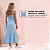 Vestido Feminino Midi Xadrez Com Botões E Fenda Alça Verão Azul - Imagem 3