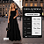 Vestido Feminino Longo Fluido Lastex No Busto Babados Alça Preto - Imagem 4