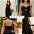 Vestido Longo Duna Feminino Elegante Festa Casual Alcinha Preto - Imagem 5