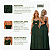 Vestido Longo Duna Feminino Elegante Festa Casual Alcinha Verde Militar - Imagem 2
