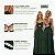 Vestido Longo Duna Feminino Elegante Festa Casual Alcinha Verde Militar - Imagem 3