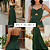 Vestido Longo Duna Feminino Elegante Festa Casual Alcinha Verde Militar - Imagem 5