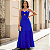 Vestido Longo Duna Feminino Elegante Festa Casual Alcinha Azul Royal - Imagem 1