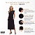 Vestido Midi Feminino Com Fenda Lateral Muscle Tee Soltinho Preto - Imagem 2
