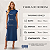 Vestido Midi Feminino Com Fenda Lateral Muscle Tee Soltinho Azul Marinho - Imagem 3