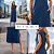 Vestido Midi Feminino Com Fenda Lateral Muscle Tee Soltinho Azul Marinho - Imagem 4