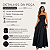 Vestido Tomara Que Caia Alfaiataria Laço Nas Costas Longo Preto - Imagem 2