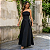 Vestido Tomara Que Caia Alfaiataria Laço Nas Costas Longo Preto - Imagem 6