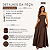 Vestido Tomara Que Caia Alfaiataria Laço Nas Costas Longo Marrom - Imagem 2