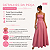 Vestido Tomara Que Caia Alfaiataria Laço Nas Costas Longo Rosa - Imagem 2