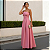 Vestido Tomara Que Caia Alfaiataria Laço Nas Costas Longo Rosa - Imagem 6