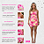 Vestido Curto Feminino Floral Alcinha Com Drapeado Lateral Rosa - Imagem 2
