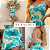 Vestido Curto Feminino Floral Alcinha Com Drapeado Lateral Verde - Imagem 4