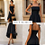 Vestido Feminino Elegante Midi Com Lastex Ajustável Ao Corpo Preto - Imagem 4
