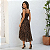 Vestido Feminino Elegante Midi Com Lastex Ajustável Ao Corpo Oncinha - Imagem 7