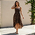 Vestido Feminino Elegante Midi Com Lastex Ajustável Ao Corpo Oncinha - Imagem 6