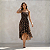 Vestido Feminino Elegante Midi Com Lastex Ajustável Ao Corpo Oncinha - Imagem 5