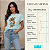 T-Shirt Moda Feminina Listrada 100% Algodão Ursa Fashionista - Imagem 3