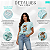 T-Shirt Moda Feminina Listrada 100% Algodão Ursa Fashionista - Imagem 2