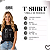 Blusa Feminina Camiseta Baby Look 100% Algodão Gola Redonda Preto Católica - Imagem 3