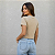 Camiseta Blusa Feminina Cropped Soltinha Estilosa Ursinho Bege Claro - Imagem 7
