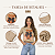 Camiseta Blusa Feminina Cropped Soltinha Estilosa Ursinho Bege Claro - Imagem 2