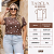 Tshirt Plus Size Camiseta Estampada Soltinha 100% Algodão Marrom - Imagem 3