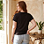 Tshirt Plus Size Camiseta Estampada Soltinha Pronta Entrega Preta Processo - Imagem 8