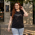 Tshirt Plus Size Camiseta Estampada Soltinha Pronta Entrega Preta Processo - Imagem 6