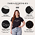Tshirt Plus Size Camiseta Estampada Soltinha Pronta Entrega Preta Processo - Imagem 2
