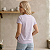 Babylook Feminina Básica Manga Curta T-Shirt Casual Verão Ursinho - Imagem 7